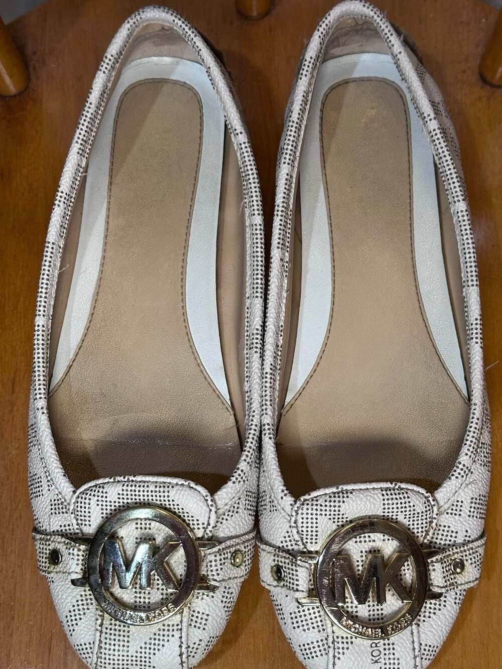 Michael Kors Fulton Signature Logo MK Charm Moccasin Flats